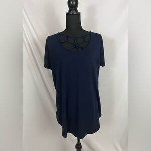Navy Blue Blouse